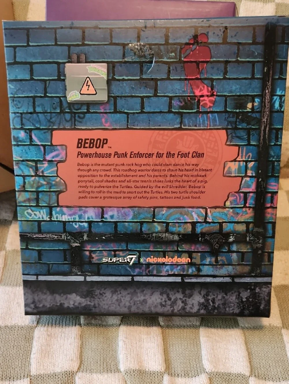 Bebop Teenage MUTANT Ninja  Figurine. Powerhouse Punk Enforcer For The Foot Clan